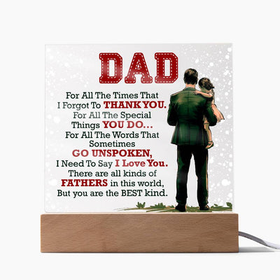 For the Dad Who Means Everything – Acrylic Keepsake Gift